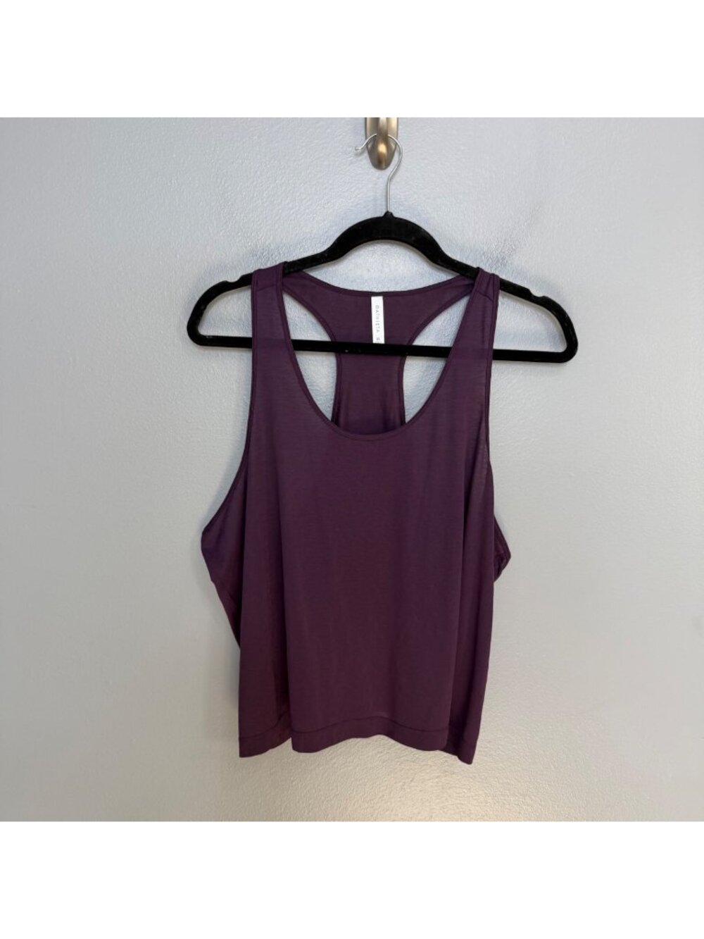 ATHLETA vapor scoop neck tank in plum size XL